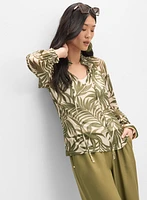 Leaf Print Top