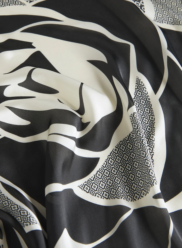 Rose Print Scarf