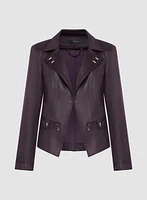 Vex - Veste en faux suède à détails métalliques