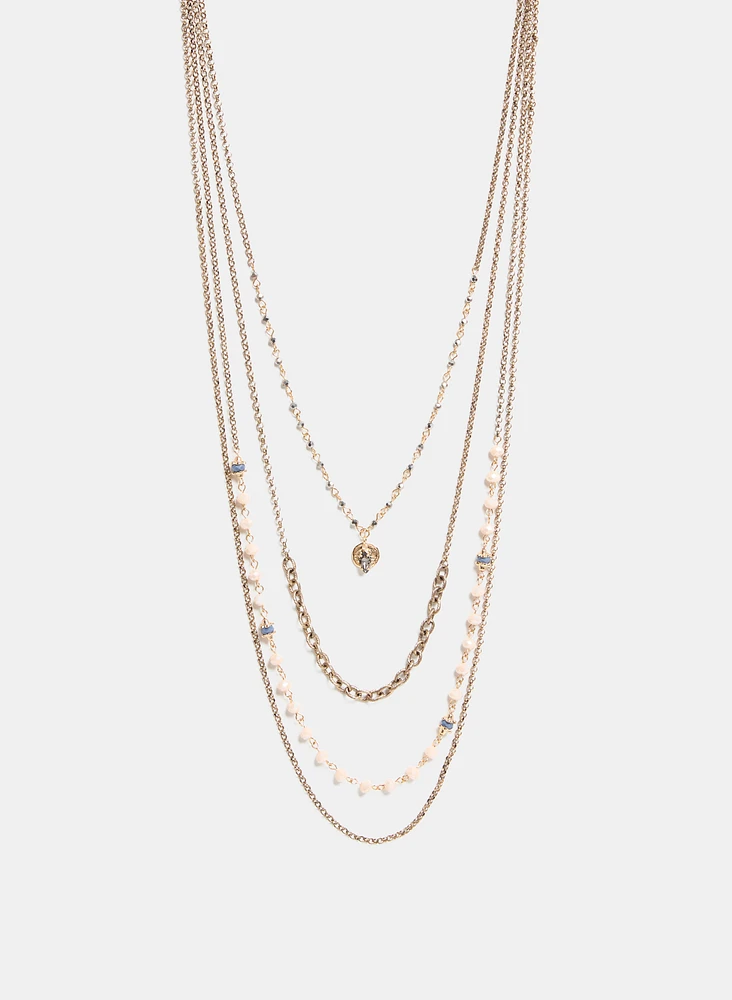 Tiered Bead Insert Necklace