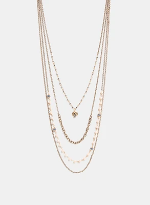 Tiered Bead Insert Necklace
