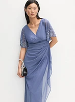 Robe de soirée scintillante à perles