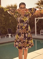 Robe florale en chiffon