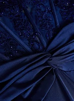 Robe de soirée à corset en dentelle