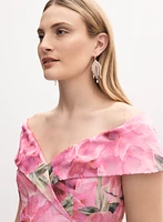 BA Nites - Floral Off-The-Shoulder Dress