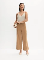 Camisole en satin et pantalon gaucho