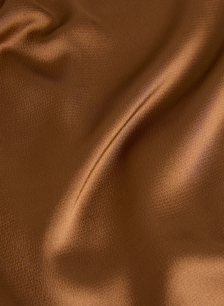 Essential V-Neck Satin Tank Top