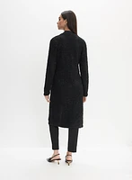 Cardigan boutonné longueur tunique