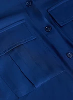 Satin Utility Blouse