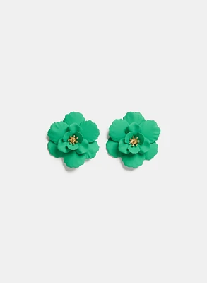 Floral Enamel Earrings