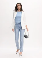 Shirred Sleeveless T-Shirt