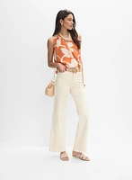 Blouse cache-coeur sans manches