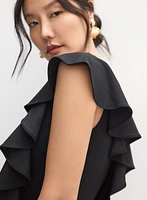 Adrianna Papell - Waterfall Ruffle Dress