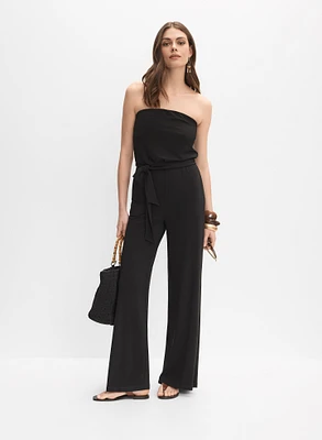 Strapless Jersey Jumpsuit