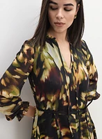 Printed Chiffon Dress