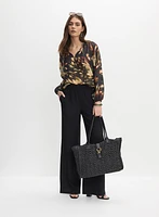 Blouse à motif abstrait