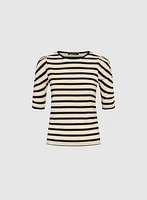 Stripe Lurex T-Shirt