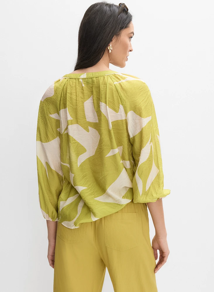 Blouse à motif abstrait