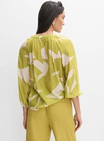 Blouse à motif abstrait