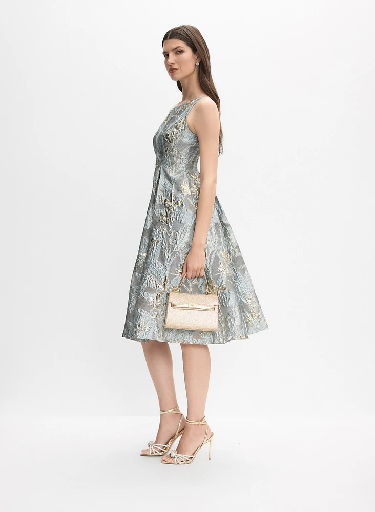 Floral Jacquard Dress