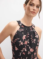 Robe à broderies florales