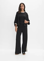 Contrast Striped Trim Pants