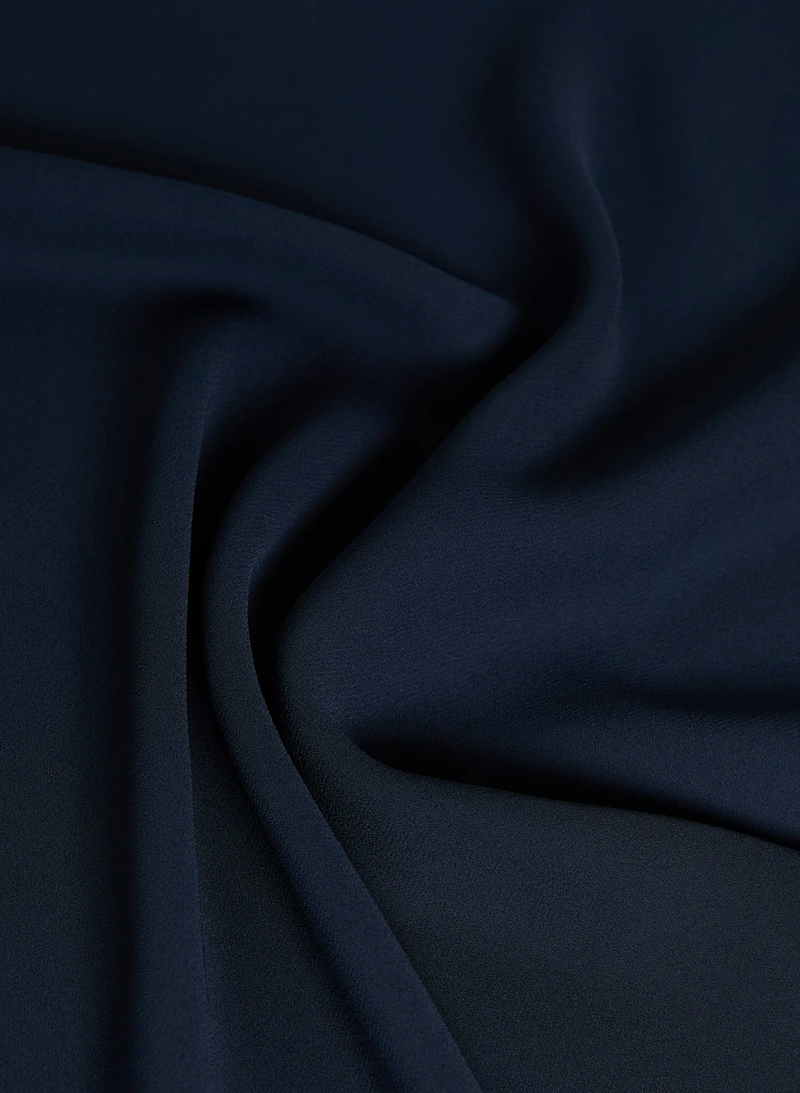 Blouse sans manches en crêpe