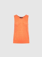 Textured Sleeveless Sweater
