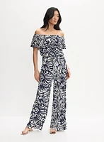 Palm Print Jumpsuit