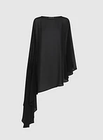 Asymmetric Chiffon Cape
