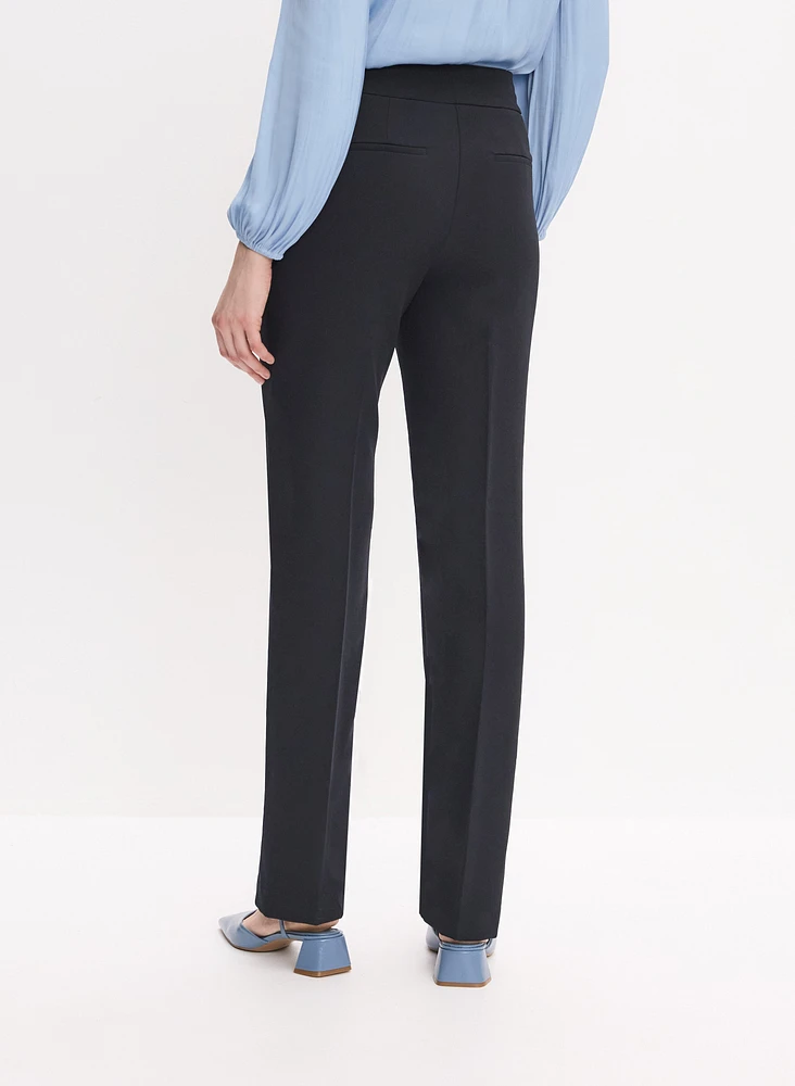 Lauren Ring Insert Straight-Leg Pants