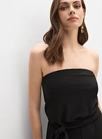 Strapless Jersey Jumpsuit