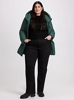 Manteau bouffant en matières recyclées
