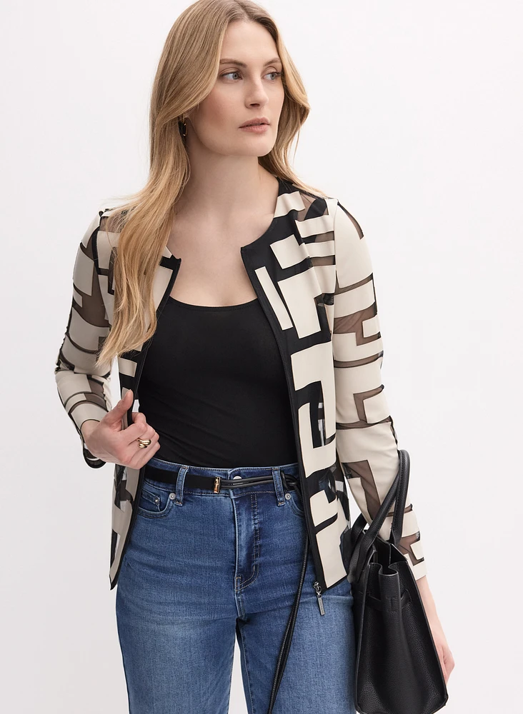Joseph Ribkoff - Geometric Pattern Jacket