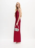 Cowl Neck Satin Slip Dress