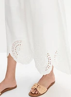 Scalloped Hem Maxi Skirt