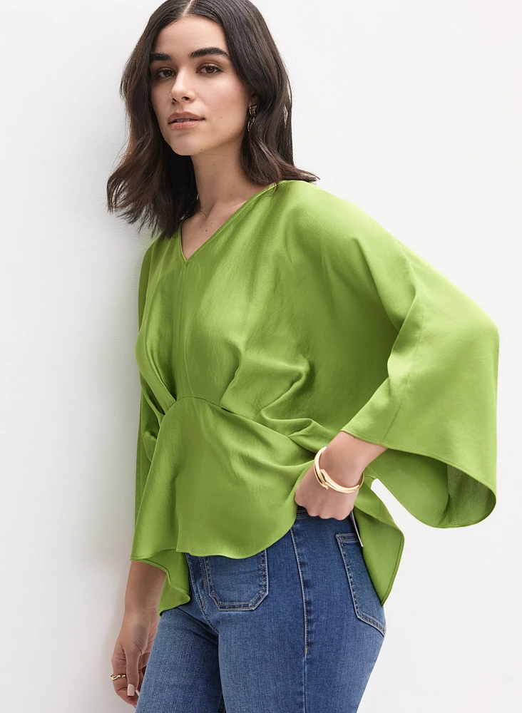 Joseph Ribkoff - Satin Peplum Blouse