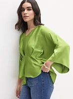 Joseph Ribkoff - Satin Peplum Blouse