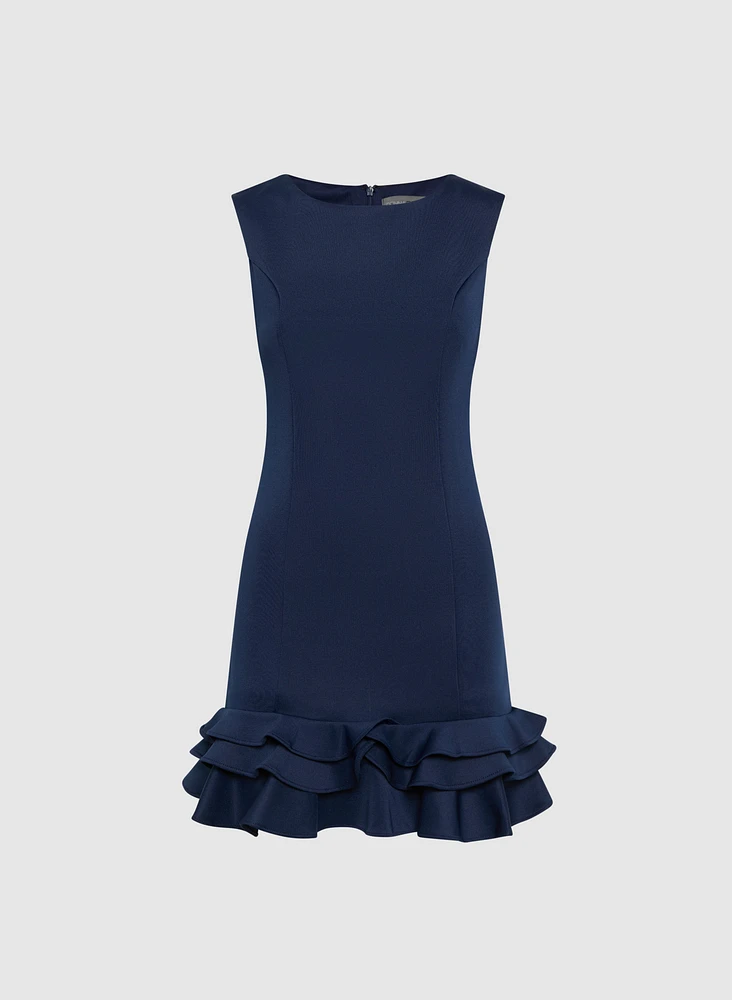 Robe à ourlet volanté
