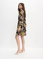 Robe florale en chiffon