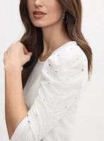 Pearl Detail T-Shirt