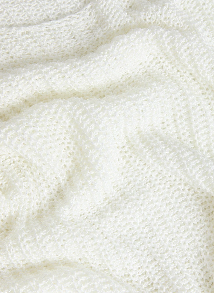 Pull à manches 3/4 en tricot