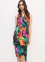 Joseph Ribkoff - Tropical Waterfall Flounce Dress