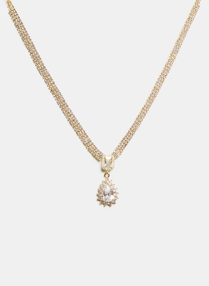 Teardrop Pendant Necklace