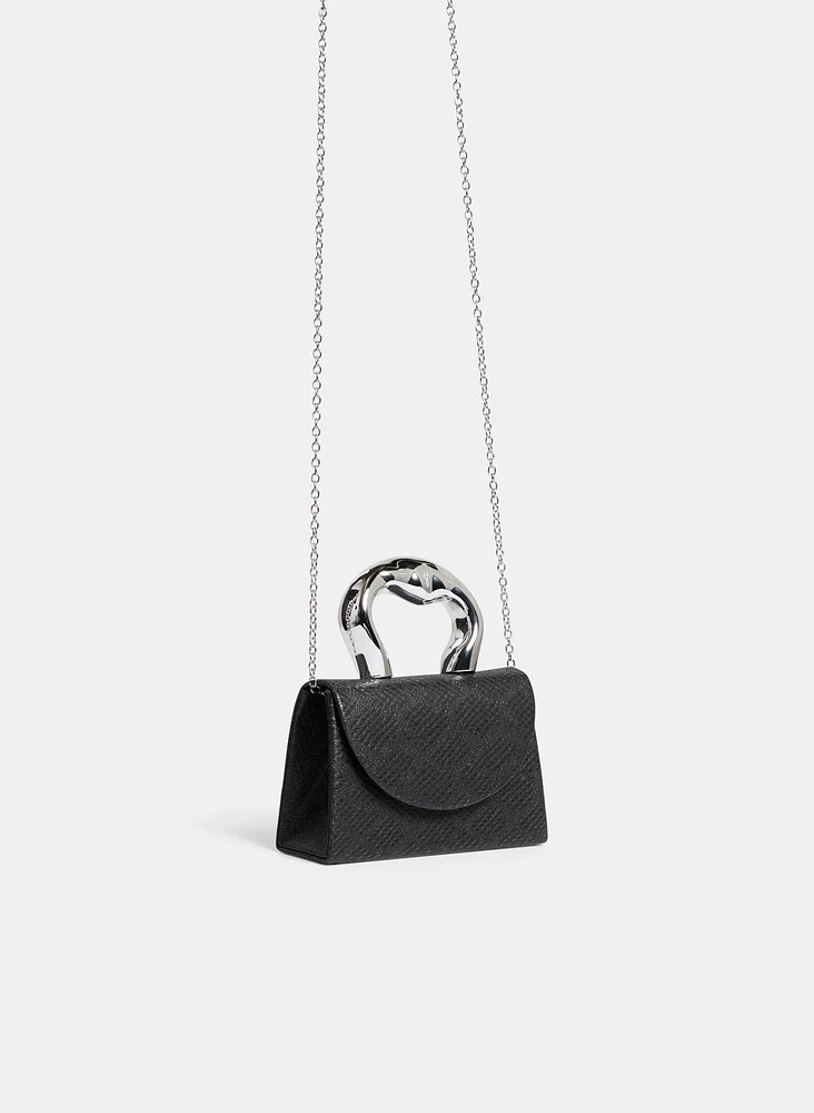 Irregular Top Handle Clutch