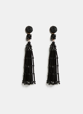 Beaded Tassel Earrings