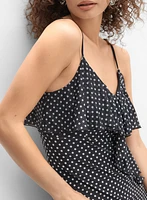 Robe à pois en chiffon