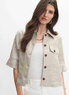 Joseph Ribkoff - Linen Short Sleeve Jacket