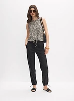 Abstract Animal Print Top