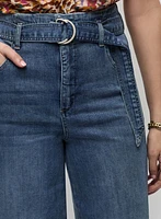 Jean gaucho à taille haute